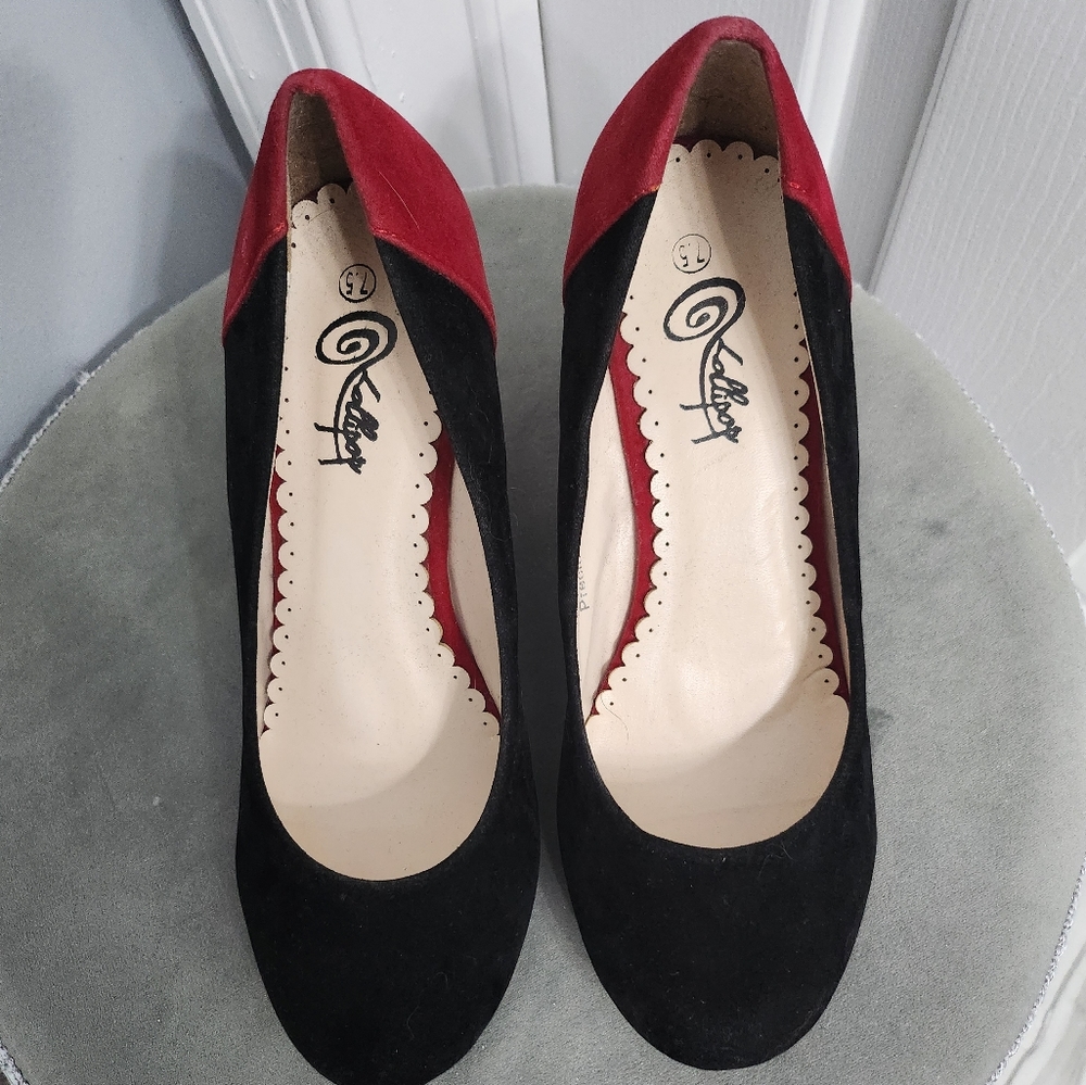 RED BLACK & GRAY❤️ Suede Shoes🍭 LOLLIPOP❤️🖤